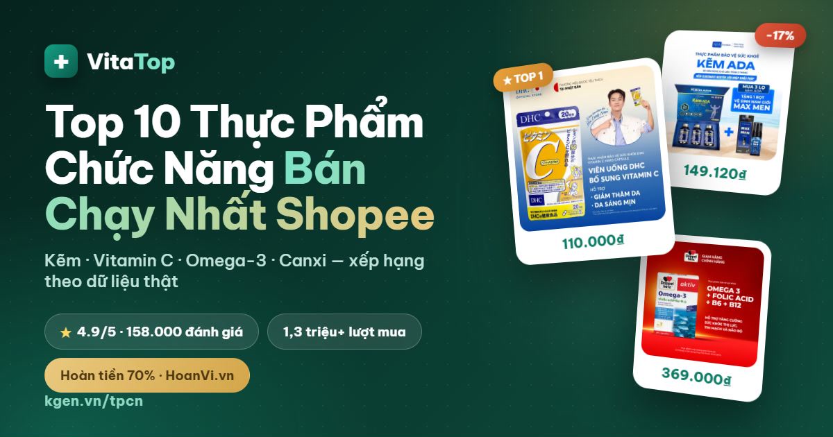 Ảnh bìa VitaTop — TPCN bán chạy Shopee